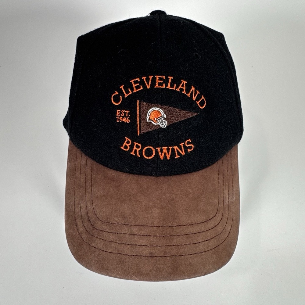 Vintage Cleveland Browns NFL Hat Suede Brim Wool Cap Twins Enterprises OSFA